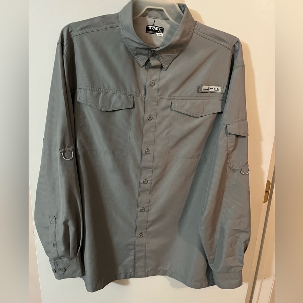 Habits, extra large monument color Men's Long Sleeve Shirt